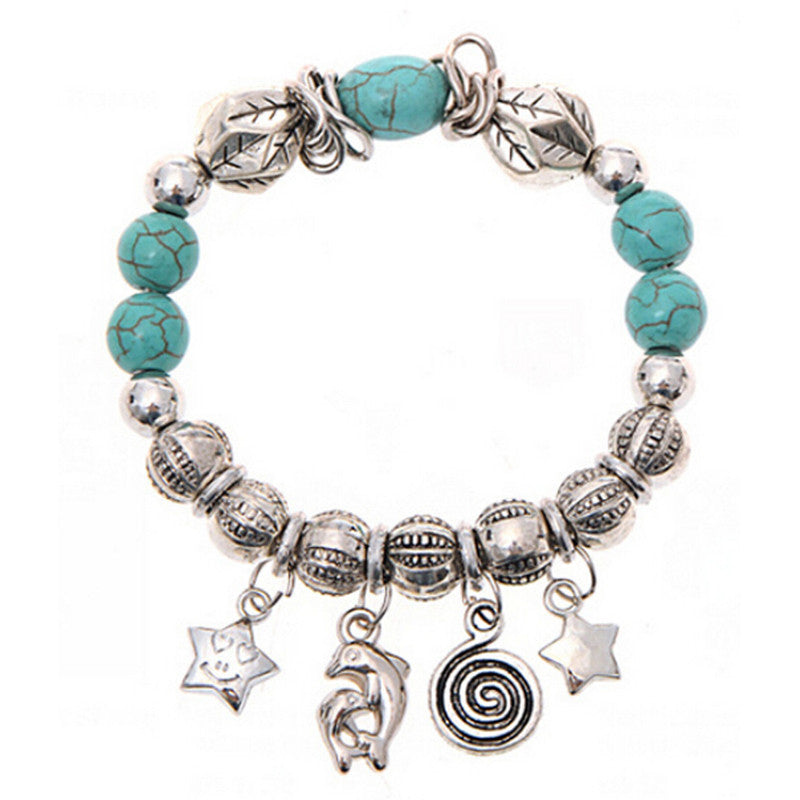 Turquoise Beads Handmade Bracelet